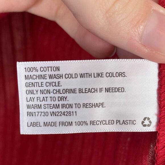 NWOT Universal Thread Red Yoke Peasant Blouse - Picture 6 of 6